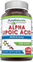 Pure Naturals Alpha Lipoic Acid 600 mg 120 Capsules Addition (Pure Naturals Alpha Lipoic Acid 600 mg)