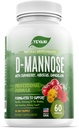100% Pure D- Maninos kapsulės 1000 mg su spanguolių, Hibiscus, ir Dandelion ekstraktas, Greitai veikiantis profesionalus UTI prevencijos formulė šlapimo traktas sveikatos ir šlapimo pūslės paramos