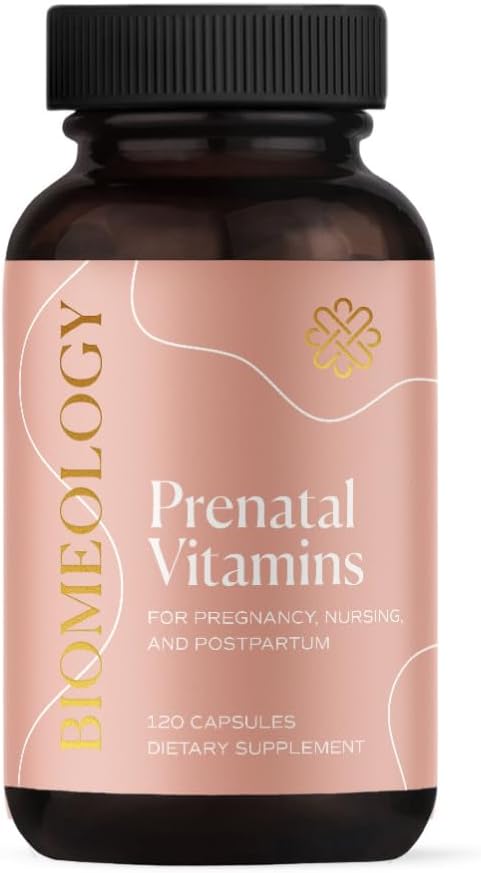 Prenatalinė Vitaminai - Metilintas Nėštumas Multivitaminų su bioprieinamais mitybos - mama & kūdikių mitybos, vaisiaus vystymosi w Metilfolatas, Cholinas, Cinkas, Vitaminas D (120 kapsulės)