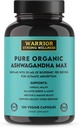 Pure Organic Ashwagandha Capsules with Bioperine - 2400 mg - 120 Capsules - Sveikos įtampos atsakas ir nuotaika, imuninė sveikata, geresnė miega