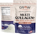 Collagen Multi Collagen milteliai moterims w / Types I, II, III, V & X - Keto Friendly, hidrolizuotas Collagen Peptides milteliai Blend w / Biotin & Vitaminas C, 41 Servings