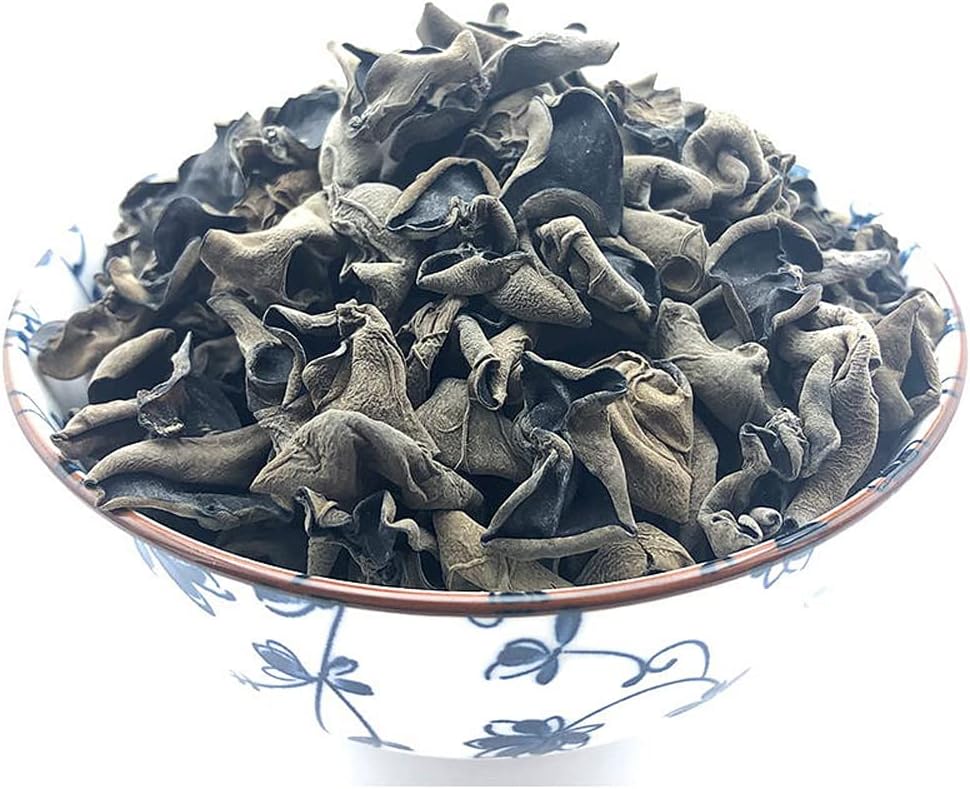 Juodieji grybai Džiovinti grybai Organic Auricularia Ausų grybai Džiovinti Organic Black Fungus Juodieji Grybai Geriamieji Juodieji Grybai Džiovinti, Juodieji Grybai Vuiliniai grybai (500gramų)