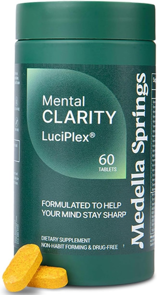 Brain Booster priedas skirtas fokusui, atminčiai, aiškumui, energijai ir nuotaikai 60 tablečių - 100% Nemokamas ir Kliniškai išbandytas smegenų papildas - smegenų fog & Memory Booster w / VIT D3