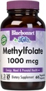 BlueBonnet Nutrition Metilfolate 1000 mcg, for Energy, Mood, and Prenatal Health *, Non- GMO, Vegan, Kosher Certified, Gluten- free, 60 Daržovių kapsulės, 60 Servings