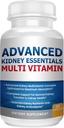 Advanced Kidney Essentials Multivitamin. Kidney Support Supplement for Complete Kidney Health. Kidney Health Supplement with Renal Vitamins 30 Caps