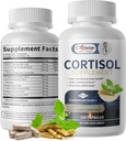 Cortisol papildai moterims ir vyrams, Cortisol Manager su magnio, Ashwagandha, Rhodiola, L- Theanine, Subalansuotas Cortisol lygiai Mood, Focus, Zzz parama
