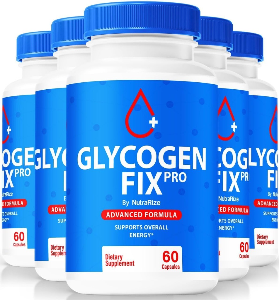 (5 pakuotė) Glycogen Fix Pro Capsules, All- Natural Blood Support Formulės, Premium Addition for Support sveiki gyvenimo būdas ir išlaikyti pastovius lygius, Oficialus GlycogenFix Pro Atsiliepimai (300 Capsules)
