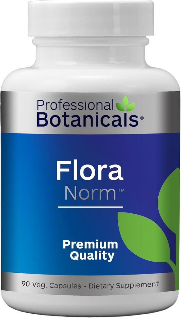 Profesionalus botanikos Flora Norm - 12 - padermės Potent Vegan Probiotic Mix (10 Billion KSV / gm.) Palaiko virškinamąją ir imuninę sveikatą 90 Vegetariškų kapsulių