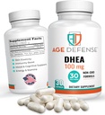 DHEA kapsulės - DHEA papildai - natural Energy Support & Immunal Support - Vitality palaikymas, odos elastingumas, & Bendrasis sveikatingumas - DHEA papildymas moterims ir vyrams (100 mg)