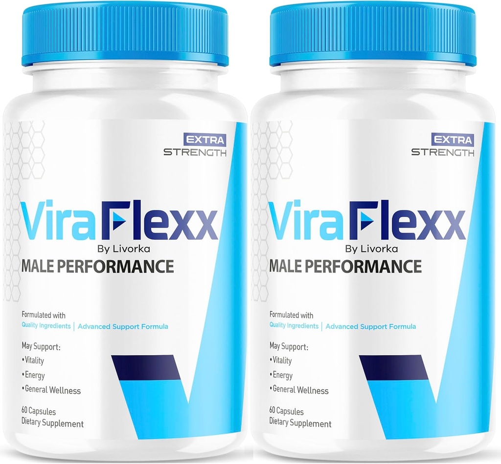 (2 pakuotė) ViraFlexx Pro kapsulės vyrams, Originalus ViraFlexx Pro Vyras Parama Pills Visi natūrali parama Bendra Sveikata, ViraFlex Premium Advanced Formulės, Vira Flexx Atsiliepimai, 120 Capsules 2 Mėnesiai