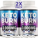 (2 Pack) Keto dieta Pills - Advanced Weight Loss - Keto Priedas moterims ir vyrams - Apple Cider Acar - Keto ACV Gummies Gummy - Pagaminta JAV