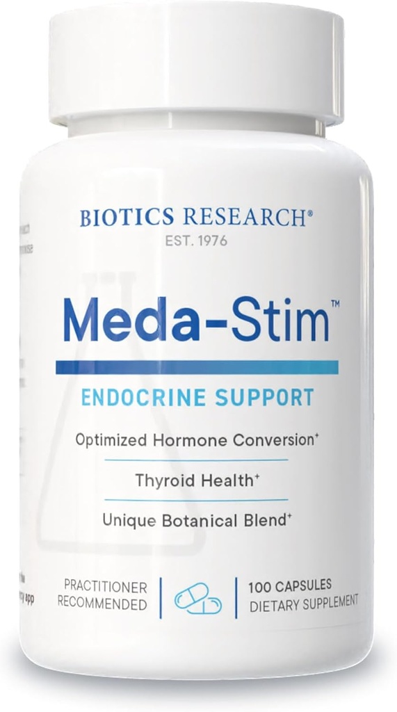 Biotics Research Meda Pastanga Palaiko Endokrininę funkciją, Maistinė parama Thyroid Gland, sveikas T3, T4, Thyroxine lygiai, metabolinė sveikata, Sudėtyje yra jodo, Selenium, Magnis, 100 Capsules