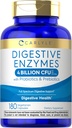 Carlyle Digestic Enzymes ® 124; su Probiotikai & Prebiotikai ® 124; 180 kapsulės ® 124; Ne GMO ir Gluten Nemokamas papildymas vyrams ir moterims