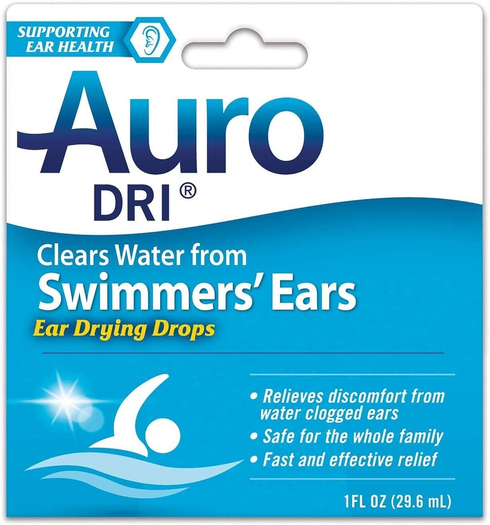 Auro- Dri Swimmer Ausų skystis 1 OZ (PAKUOTĖ PO 3)