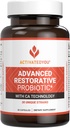 ACTIVATEDTHE Advanced Restitutive Probiotic for Daily Use - 30 Strain Digestive Gut Health & Immune Functional support - Acidophilus Additive for Radioactive Inded Skin (30 kapsulių)