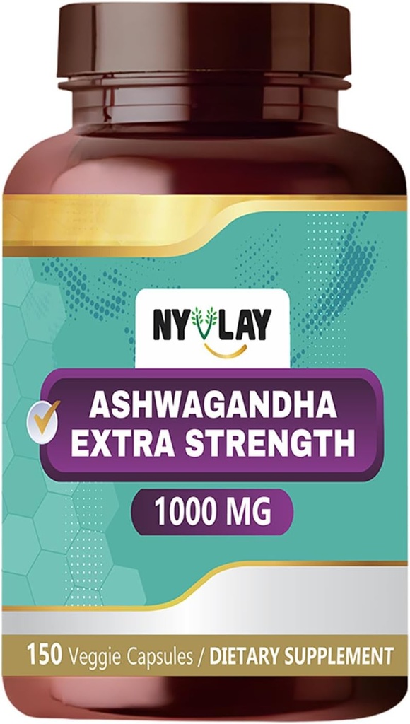 Ashwagandha 1000 MG - 150 Capsules ® 124; Gali padėti Stress Relief *, Energijos Boost *, ir imuninė parama * Ş124; Natūralus, Gluten- Free