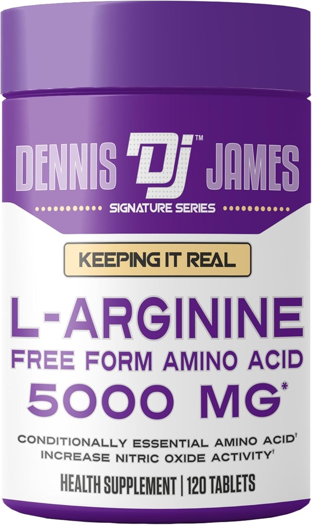 DENNIS JAMES Parašas serija L-Argininas 5000mg Ş124; 120 tabletė Ş124; 60 Tarnavimas