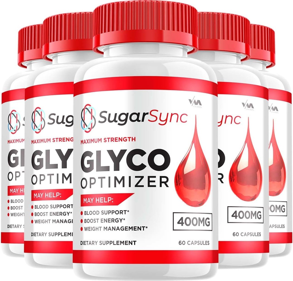 (5 pakuotė) SugarSync Glycogen - Cukrinė Sync Kapsulės Valymas, Cukrinė Sync Pills, Advanced Formulės bendram sveikatingumui, SugarSync Atsiliepimai, 300 kapsulių
