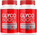 (2 Pack) Glyco Boost Pro Glyco Optimizer - Oficialus GlycoBoost Pro Advanced Formulės Kraujo paramos kapsulės, Glycopower Pro Glycogen papildas Pills Maksimalus stiprumas Visi natūralūs ingredientai, 2 Mėnesiai