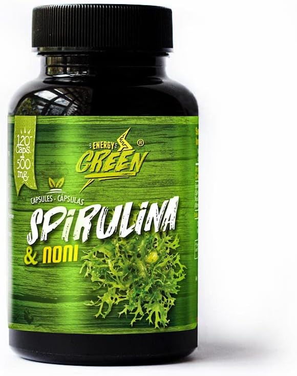 AMAZON AND HEALTHY · TVARUS · FAIR Spirulin and Noni Capsules - Maistas su dideliu mitybiniu kiekiu ir sustiprėjimu Atsparumas - ® 124; 120 Pills - Vegan Capsules - Ne GMO - Gluten Free