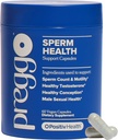 O Positiv Preggo Sperm Health Capsules for Men - OBGYN-Formulated for Improved Sperm Count & Motility with Tongkat Ali, NAC, Alpha Lipoic Acid – Male Reproductive Health, 60 Count (Pack of 1)