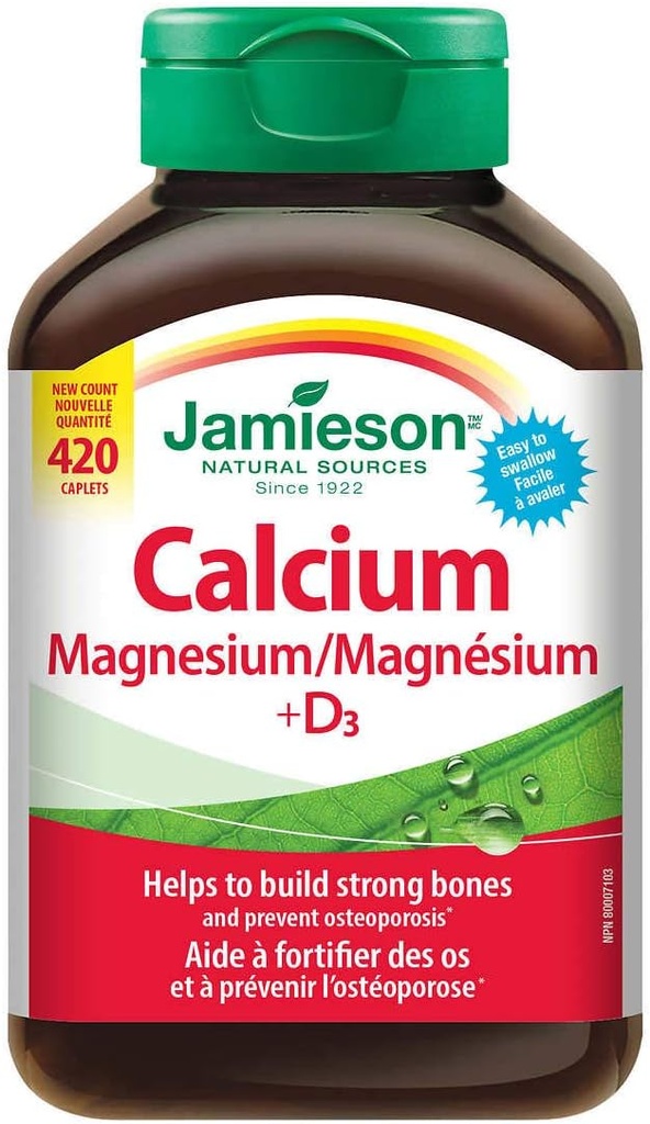Jamieson Calcium Magnis su vitamino D3 tabletėmis, 420 kapelių