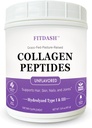 Kolagenas Peptides hidrolizuotas Collagen milteliai I ir III tipo, Palaiko plaukų, nagų, ir jungtis. Negarbanotas 41 Paslaugos 15.9 Oz. Grasas- Fed Pastured.