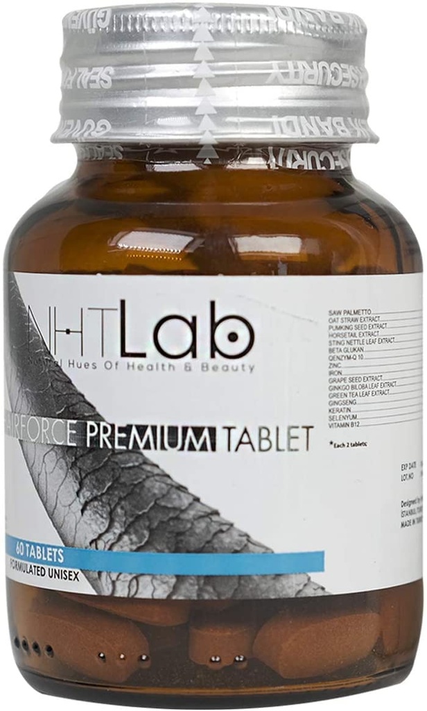 Best Hair Growth Biotin Tablets for Hair Loss - Essential Hair Vitamins Zinc Supplements | DHT Blocker Vitamins for Men & Women | Zinc Tablets High Strength for Hair | Hair Growth Tablets by NHTLab