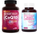 Biologinė problema Grožis Probiotikai moterims ir CoQ10 su BioPerine 90 Count