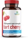 Super Strength CherryPURE Tart Cherry Supplement – 50:1 Concentrate Grown in The USA - Made with Non GMO Montmorency Cherries – by SolaGarden Naturals. 60 Non GMO Veggie Capsules.