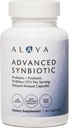 Alaya Naturals Advanced Synbiotic - Probiotic + Prebiotic - 14 Billion KSV Delayed Release Probiotic Addition with Prebiotics from Sunfiber ®, ir L- glutaminas už Gut Lining Integrity - 60 kapsulių