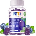 Gyvūnai Purest gliukozaminas Chondroitin Gummies su MSM & Elderberry Extra stiprumo - Bendra parama, Antioksidantas Imuninė parama Priedas suaugusiems, Vyrai & Women.60 Blueberry Gummies