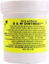 Konvalia Naturals B&W Ointment - Burn and Wound Ointment - Amish Made Burn Salve - 100% Natural Burn Cream (New Label) - 4 oz
