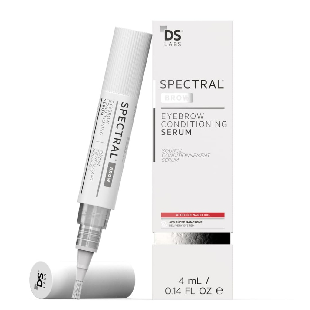 DS Labs Spectral. BROW Eyebrow Kondicionavimas Serumas - parama Fuller, Thicker, Domina Brows, su Nanoksidil, Reknol & Hyaluronic Acid, paraben Free, Sulfate Free, Crubity Free