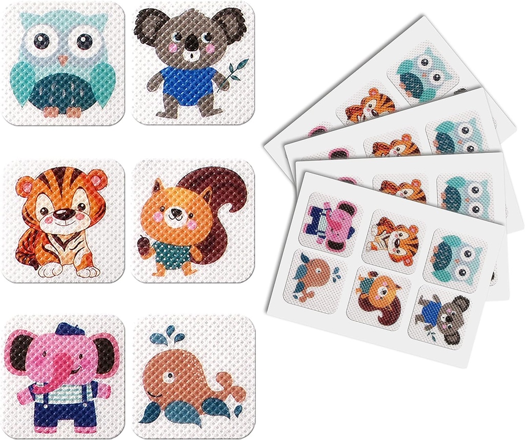 90 Pack Mosquito Patches Lipdukai vaikams Suaugusiesiems - Gamta Citronella, Citronžolė ir Eucalyptus, iki 24 valandų apsaugos