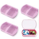 4PCS Mažas pipilas atveju Kelionės pipilas Dėžutė Mielas pipilas Organizatorius Purse Nešiojama Dienos Medicina Organizatorius 2 Sritis pipilas Turėtojas vitaminai, Žuvies aliejus, papildai