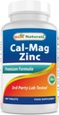 # 1 CAL MAG ZINC by Best Naturals - Eterinis Mineral Complex - Pagamintas JAV based GMP Certified Facility and Third Party Tested for Grynumas. Garantuoju!!, 180 tablečių