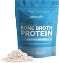 Paleovalley 100% žolė Fed jautienos kaulų broth proteinas milteliai - Turtingas Collagen Peptides plaukų, odos, Glut Health, Kaulų ir sąnarių parama - 15g baltymas per Tarnavimas - Nr Gluten ar GMO