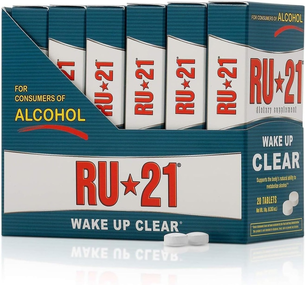 The Supplement for When You Want to Drink & Go to Work The Next Morning | Feel Better After Celebrating & Support Your Liver | Trusted for 23 Years | Made in USA (20-Pill x 6-Pack, 60 Servings)