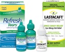 Bundle of Refresh Tears Lubricant Eye Drops, 2 Count (Pack of 1) + Lastacaft Once Daily Eye Allergy Itch Relief Drops, 60 Day Supply, 0.17 Fl Oz (Pack of 1)