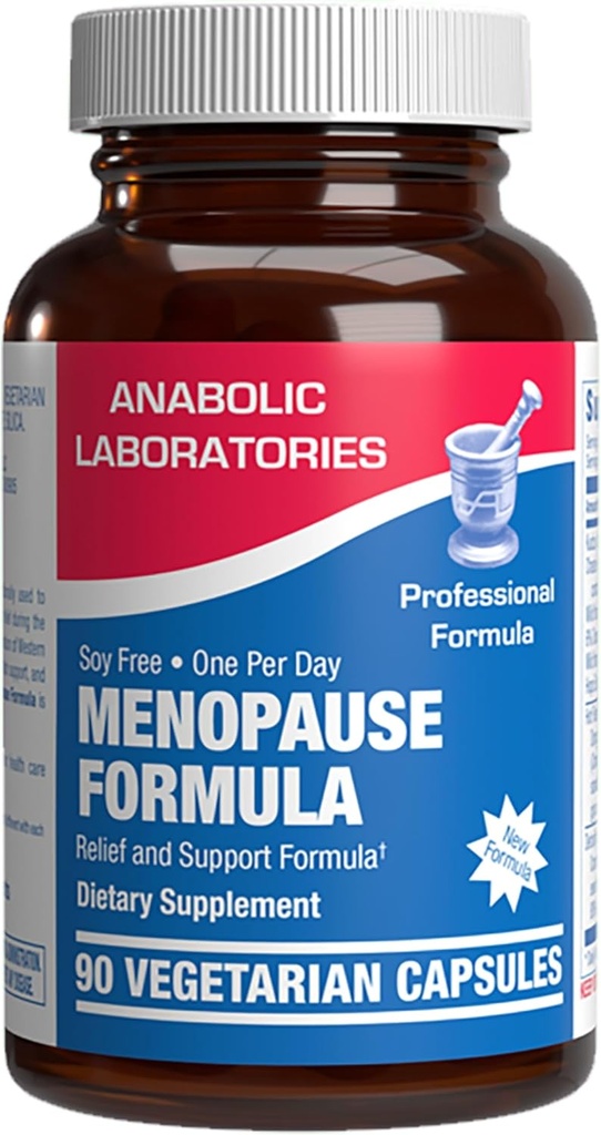 Phytoestrogen Menopase Priedas moterims - Klinikinė formulė su Dong Quai Vitex & Juodas kohosh Menopauzė Karšti mirksi Naktinis prakaitavimas Mood Support & More - Viena kapsulė kasdien - 1 mėnuo tiekimas