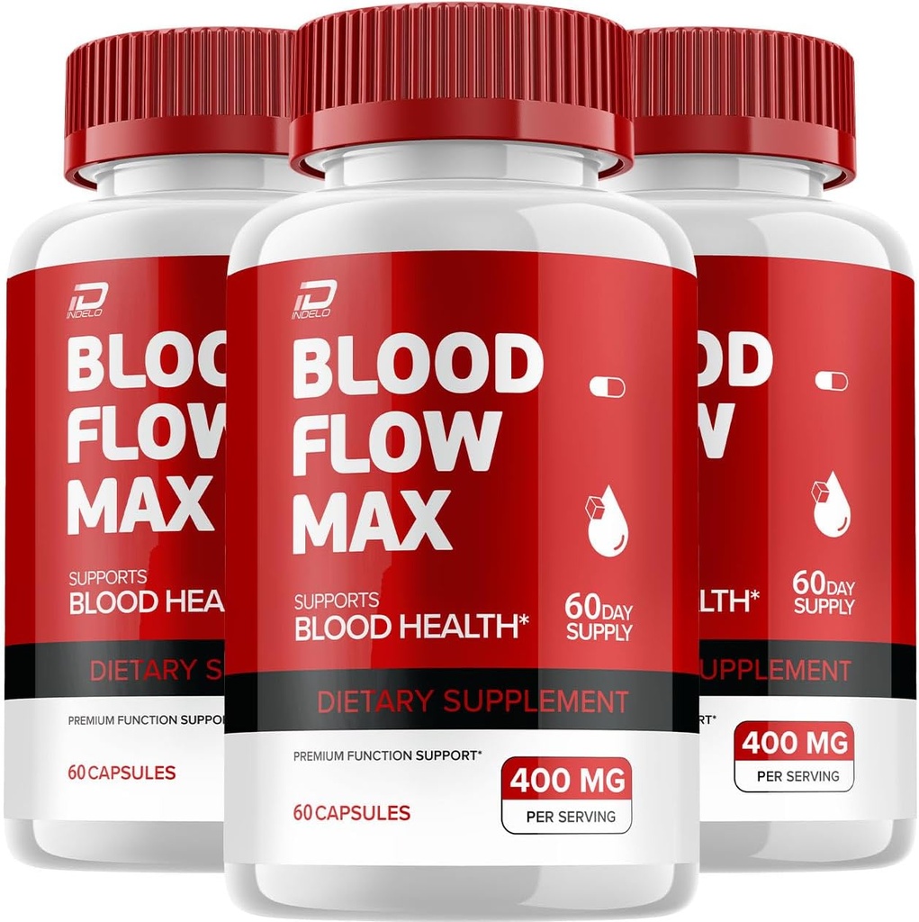 Blood Flow Max Capsule - BloodFlowMax Advanced Formula, BloodFlow Max Extra Strength, Overall Wellness,All-Natural Vitamins, Reviews (3 Pack - 180 Capsules)
