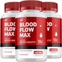 Kraujo srauto Max kapsulė - BloodFlowMax Advanced Formulės, BloodFlow Max Papildomas stiprumas, bendras sveikatingumas, All- Natūralus vitaminai, atsiliepimai (3 pakuotėje - 180 kapsulių)