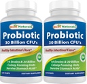 Geriausi Naturals Probiotic 10 Trans 30 Billion Shall Stable 120 Veggie Caps (120 grafas (2 rinkinys))