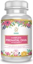 ACTIF Complete Prenatal DHA su 1500mg Omega-3, 100% Natural, Organic DHA, EPA - Non- GMO, 90 Count