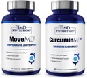 1MD Nutrition MoveMD & CurcuminMD Plus Bundle Ş124; Gydytojas suformuluotas su Collagen, Termeric Curcumin ir Boswellia Serrata 124; Jungtinis sveikatos priedas