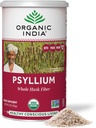 Organic INDIA Whole Pyllium Husk Powder Organic - Pyllium Husk Fiber Addition, Digestion Support, Vegan, Free Gluten- Free, Non- GMO, Soluble & Netirpios Pluošto Šaltinis - 12 oz (Pack of 1)