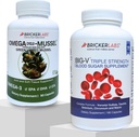 Bricker Labs Joint Comfort and Sugar Balance ® 124; Omega Cyclo Mussel for Joint Health + Big- V Triple stiprumo Vanadil for Blood Sugar Support