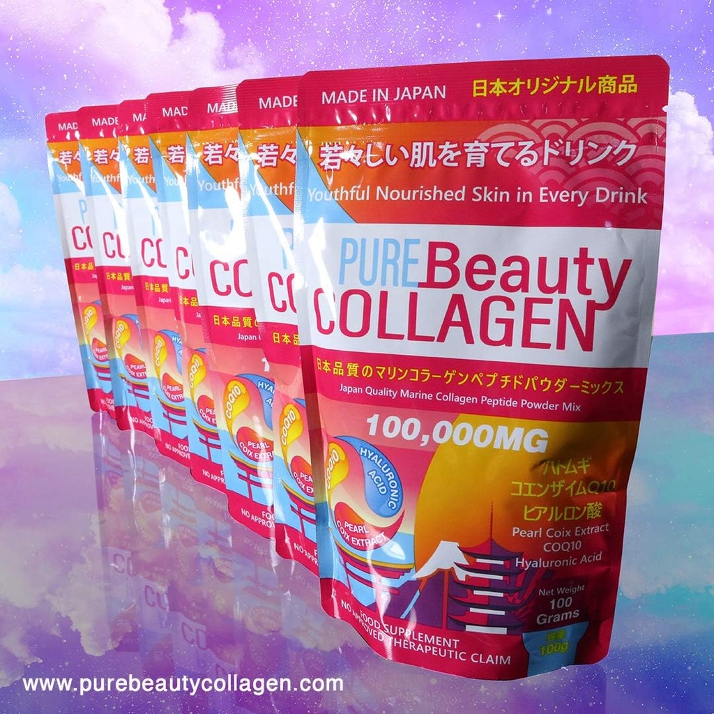 100,000mg Marine Collagen miltelių mišinys